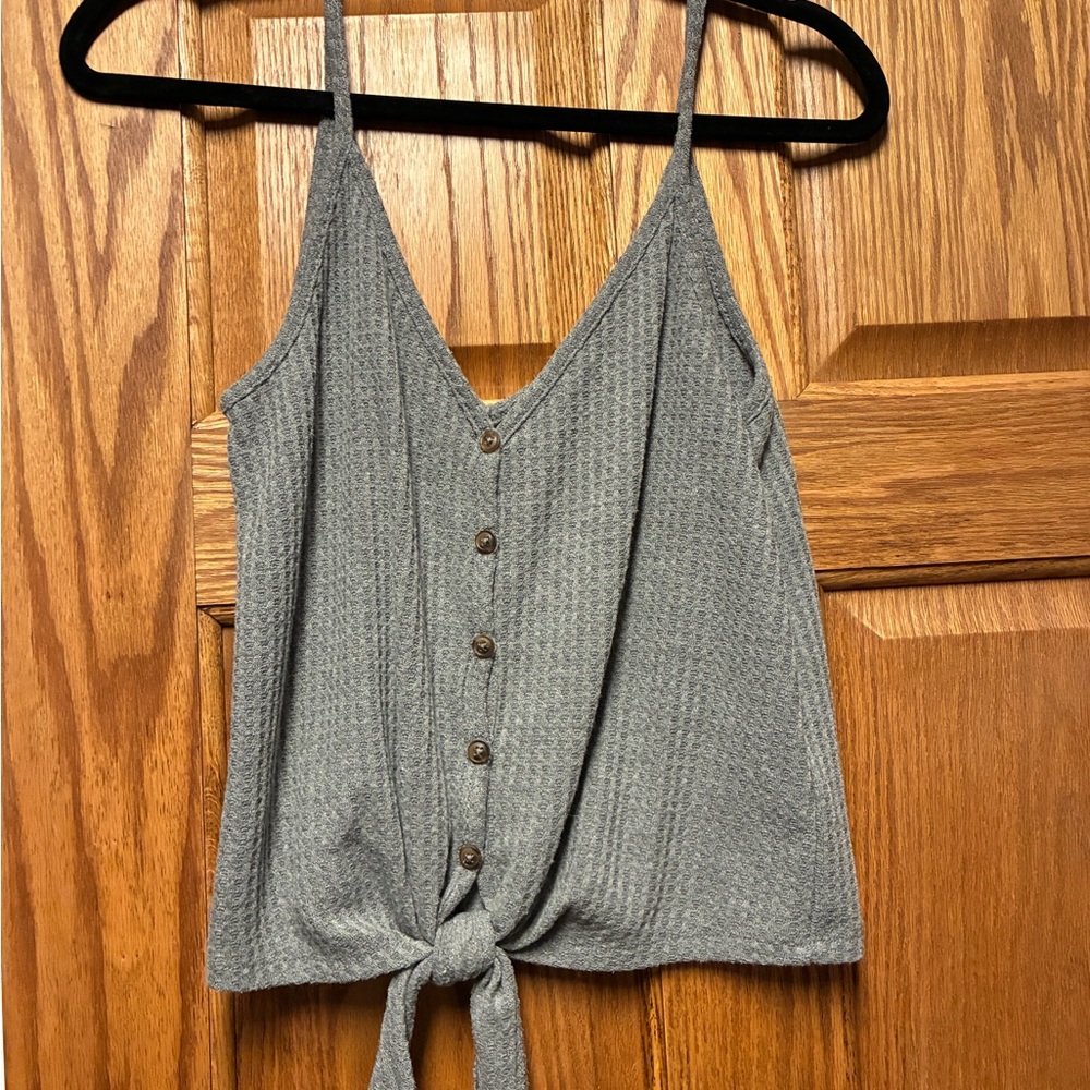 Wild Fable Gray Button-Down Camisole